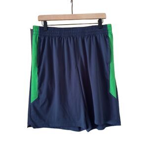 Tek Gear Activewear Athletic Men's Size L Mesh Navy Blue Shorts #R